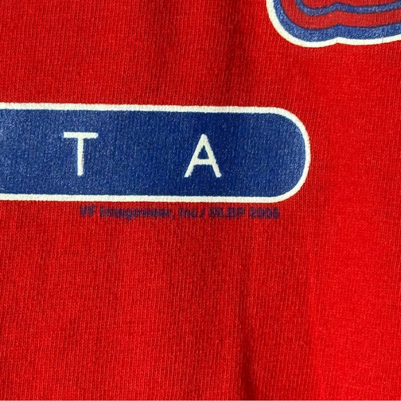 Vintage Atlanta Braves T-Shirt Large Lee Sport Axe Logo MLB Red Baseball - Picture 3 of 6